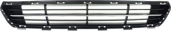 Front Bumper Grille for Kia Optima 2014-2015, Black with Chrome Molding, Excluding Hybrid Models, USA Built, Replacement