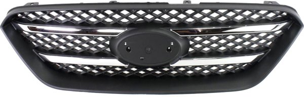 Grille for Kia Rondo 2007-2010, Black Shell and Insert with Chrome Molding, Suitable up to June 2010, Replacement