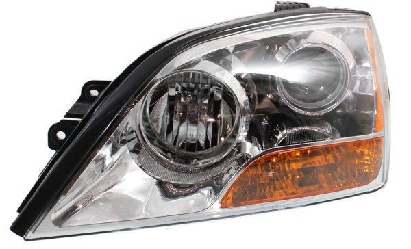 Headlight Assembly for 2008-2009 Kia Sorento, Left (Driver), Halogen, Replacement