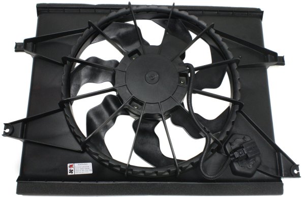 Radiator Fan Assembly for Kia Soul 2010-2011, 2.0L Engine, Includes Resistor, Replacement