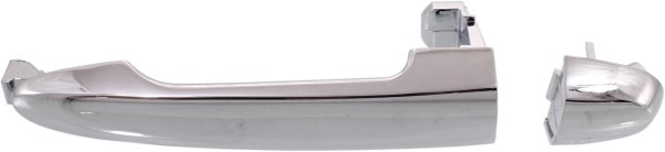 Front Exterior Door Handle for Kia Rondo 2007-2012, Right (Passenger), All Chrome, without Keyhole, Replacement