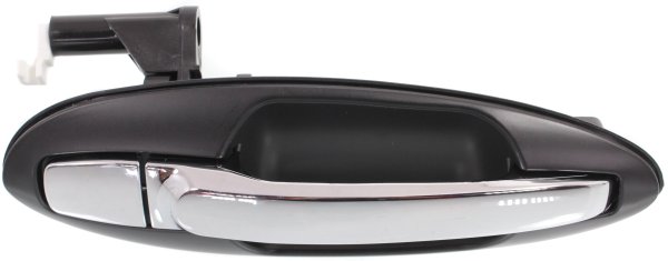 Rear Exterior Door Handle for Kia Optima/Magentis 2001-2006, Hyundai Sonata 2002-2005, Right (Passenger), Chrome-Black, Old Body Style, Replacement