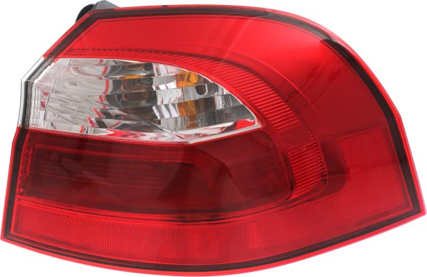 Tail Light Assembly for Kia Rio Hatchback, Right (Passenger) Side, Outer, Halogen, Fits 2012-2017, Replacement