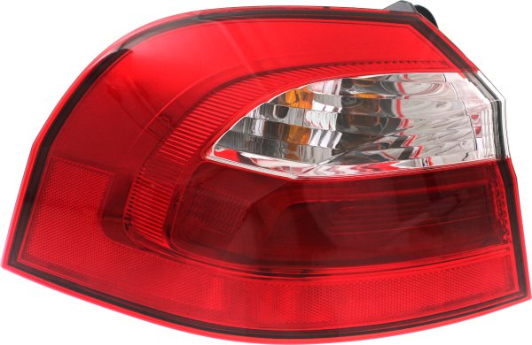 Tail Light Assembly for 2012-2017 Kia Rio Hatchback, Outer Left (Driver), Halogen, Replacement
