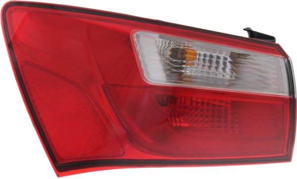 Tail Light Assembly for Kia RIO Sedan, 2012-2017, Left (Driver) Side, Outer, Halogen, Replacement