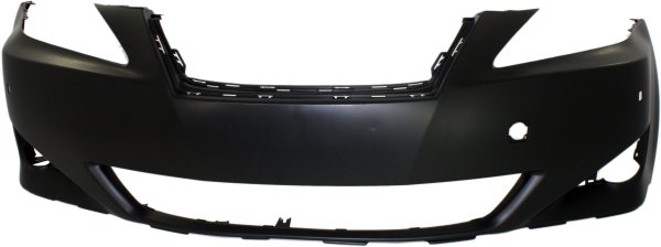 Front Bumper Cover for Lexus IS250/IS350 2006-2008, Primed (Ready to Paint), Without Headlight Washer Holes, With Pre-Collision System, Replacement
