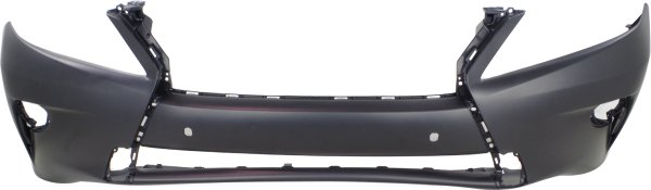 Front Bumper Cover for RX350/RX450H 2013-2015, Primed (Ready to Paint), Without F Sport Package, Without Headlight Washer Holes, With Park Assist Sensor Holes, for RX350 Japan Built Vehicle, Replacement