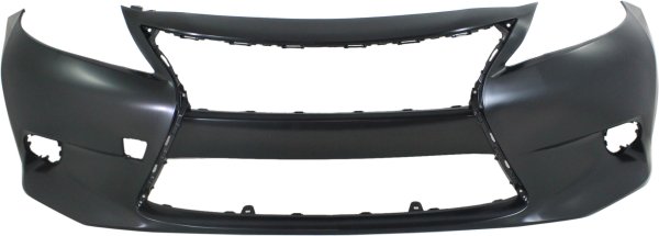 Front Bumper Cover for Lexus ES300H/ES350 2013-2015, Primed (Ready to Paint), without Parking Aid Sensor Holes, Replacement