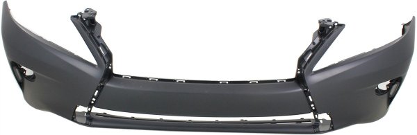 Front Bumper Cover for Lexus RX350/RX450H 2013-2015, Made for Japan Built Vehicle, Primed (Ready to Paint), without F Sport Package, without Headlight Washer and Park Assist Sensor Holes, Replacement