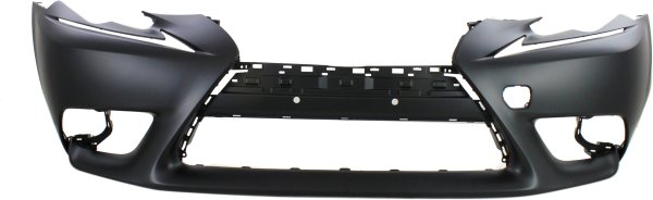 Front Bumper Cover for 2014-2016 Lexus IS200T/IS250/IS300/IS350, Primed (Ready to Paint), without F Sport Package, Headlight Washer and Park Distance Sensor Holes (Excluded C Model), Replacement