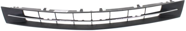 Front Bumper Grille for Lincoln MKZ 2007-2009, Black with Chrome Molding, Manufactured from 09-05-2006, Replacement
