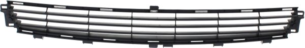 Front Bumper Grille for Lexus ES350 2010-2012, Center Position, Textured Black, Replacement