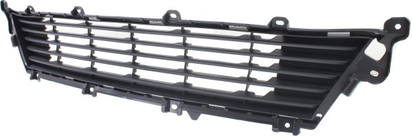 Front Bumper Grille for Lexus ES350, Textured Gray, Model Years 2013-2015, Replacement