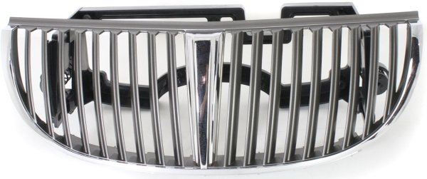 Chrome Shell and Insert Grille for Lincoln Town Car 1998-2002, Replacement