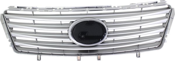 Grille for Lexus ES350 2010-2012, Painted Silver Shell and Insert without Pre-Collision System, Replacement
