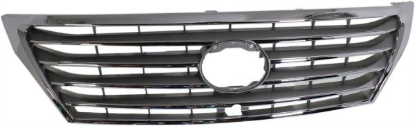 Chrome Shell/Painted Gray Insert Grille for 2008-2011 LX570, with Front View Camera, Replacement