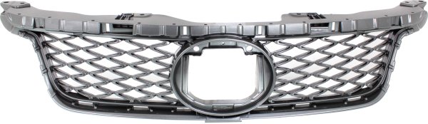 Grille for Lexus CT200H 2011-2013, Painted Dark Gray Shell and Insert with F Sport Package, Replacement