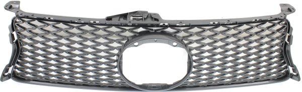 Gray Shell and Insert Grille for Lexus GS350 2013-2016, GS450H 2015 with F Sport Package and Pre-Collision System, Replacement