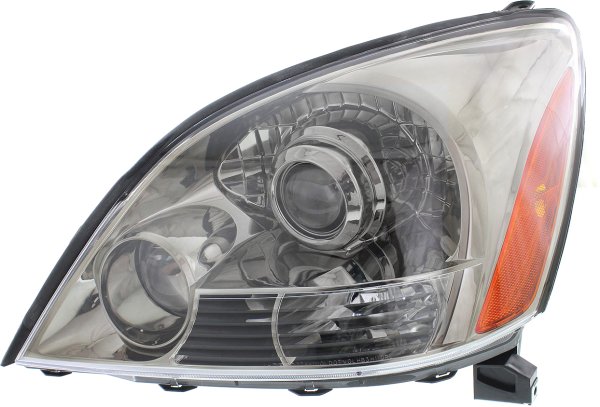 Headlight Lens and Housing for 2003-2009 Lexus GX470, Left (Driver) Side, with Sport Package, Replacement