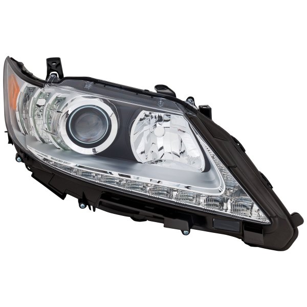 Headlight for Lexus ES300H/ES350 (2013-2015), Right (Passenger) Side, Lens and Housing, Xenon, without HID Kit, Replacement