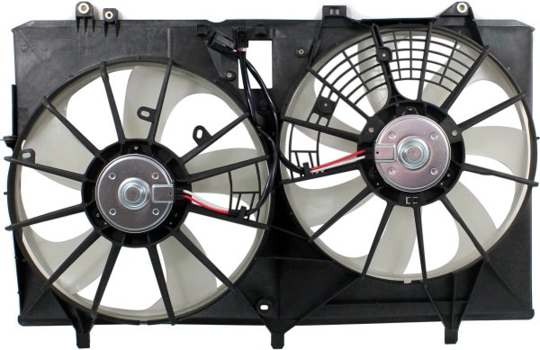Radiator Fan Assembly for Lexus RX350 (2010-2016, Canada Built) & Toyota Sienna (2011-2016), 3.5L, without Control Module, Replacement