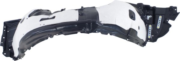 Front Fender Liner for Lexus LS460/LS600H 2010-2012, Right (Passenger), Made of Vacuum Form Plastic with Extension Sheet, Replacement