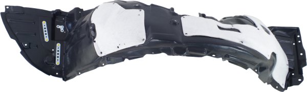 Front Fender Liner for Lexus LS460 2013-2017, Left (Driver), Plastic, Vacuum Form with Extension Sheet, F Sport Package, Replacement