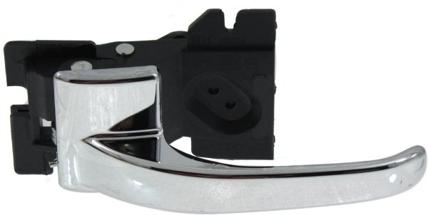 Front Interior Door Handle for Lincoln Town Car 1990-1994, Left (Driver), Chrome, Plastic, Equivalent to Rear Left (Driver), Replacement