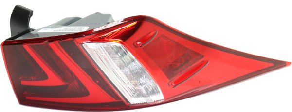 Outer Tail Light Lens and Housing for Lexus IS200T/IS250/IS300/IS350 2014-2016, Right (Passenger), Excludes C Model, Replacement
