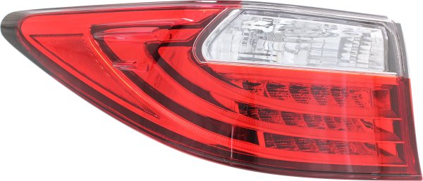 Tail Light for Lexus ES300H/ES350 2013-2015, Left (Driver) Side, Outer, Lens and Housing, Replacement