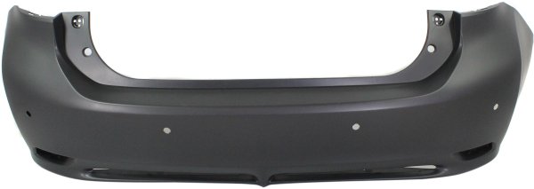 Rear Bumper Cover for Lexus CT200H (2011-2013), Primed (Ready to Paint), Excluding F Sport Package, With Parking Aid Sensor Holes, Replacement