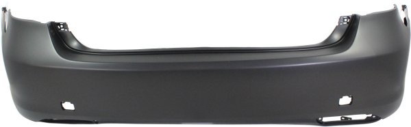 Rear Bumper Cover for Lexus LS460 2007-2009, Primed (Ready to Paint), Without Park Assist Sensor Holes, Replacement