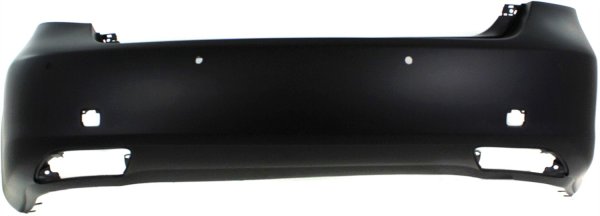 Primed (Ready to Paint) Rear Bumper Cover for Lexus LS460/LS600H 2007-2009 with Parking Assist Sensor Holes, Replacement