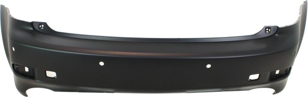 Rear Bumper Cover for Lexus IS250/IS350 (2011-2013), Primed (Ready to Paint), with Parking Distance Control Sensor Holes and Pre-Collision System, Excludes C Model, Replacement