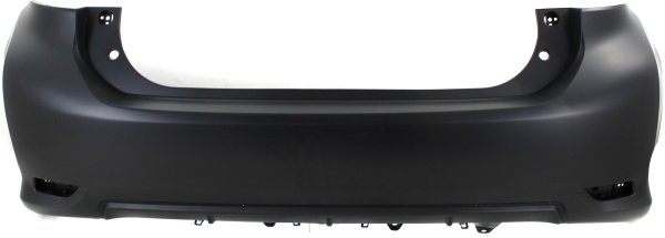 Rear Bumper Cover for Lexus CT200H 2011-2013, Primed (Ready to Paint), with F Sport Package, without Parking Aid Sensor Holes, Replacement