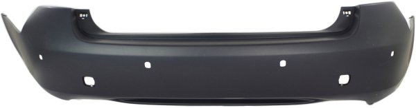 Rear Bumper Cover for Lexus GS300/350/430/450H (2006-2007), Primed (Ready to Paint), with Park Assist Sensor Holes, Replacement
