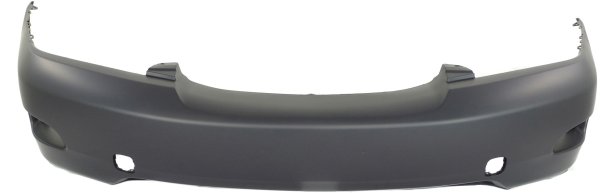 Front Bumper Cover for Lexus RX330 (2004-2006) & RX350 (2007-2009), Primed (Ready to Paint), without Headlight Holes, with Laser/Radar Cruise Control, USA Built Vehicle, Replacement
