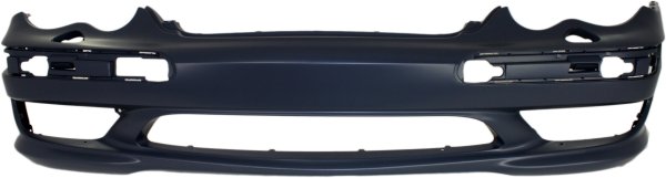 Front Bumper Cover for Mercedes-Benz C-Class 2001-2007, Primed (Ready to Paint), with Avantgarde and AMG Styling Package, with Headlight Holes, Sedan/Wagon, Replacement