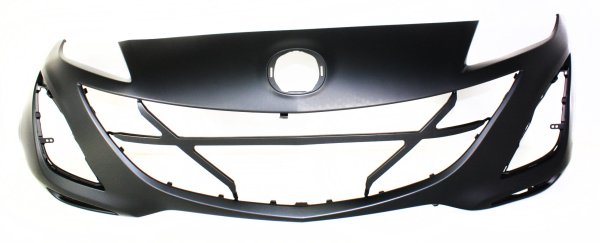 Front Bumper Cover for 2010-2011 Mazda 3, Primed (Ready to Paint), Designed for 2.5L, 2.0L (2011-2011), 2.3L (2011-2011) Models, Replacement