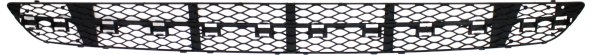 Front Bumper Grille for Mercedes-Benz E-Class 2003-2006, Center Position, Black, with Avantgarde Package, with Sport Package, without AMG Styling Package, Sedan/(Wagon 2004-2006), Replacement
