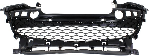 Front Bumper Grille for Mazda 3 (2012-2013), Textured Gray, Suitable for Hatchback with 2.0/2.5L Engine and Sedan, Replacement