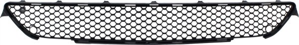 Front Bumper Grille for Mercedes-Benz S350/S550 2012-2013, Center Position, Black, with AMG Sport Package, Replacement