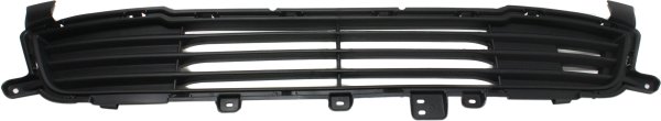 Front Bumper Grille for Mitsubishi Outlander 2014-2015, Textured Black, Replacement