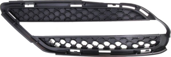 Front Bumper Grille for Mercedes-Benz S-Class 2007-2013, Left (Driver) Side, Outer, with Sport and Light Package, Excluding S63/S65 Models, Replacement