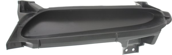Front Bumper Grille for 2010-2011 Mazda 3, Left (Driver), Textured Black, Manual Transmission, 2.0/2.5L Engine, Replacement
