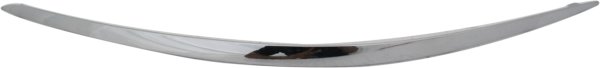 Front Bumper Molding Impact Strip for Mercedes-Benz E-Class Sedan/Wagon 2007-2009, Left (Driver), Chrome, Replacement