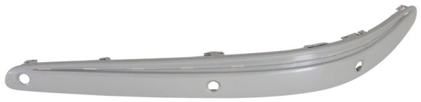 Front Bumper Molding for Mercedes-Benz E-Class 2003-2005, Left (Driver), Primed (Ready to Paint), with Sport Package, Parktronic, Excluding Chrome Molding, Replacement
