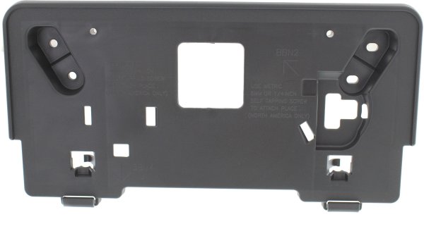 Front License Plate Bracket for Mazda 3 2012-2013, Fits 2.0L/2.5L Engine, Without Fog Lights, Sedan/Hatchback, Replacement