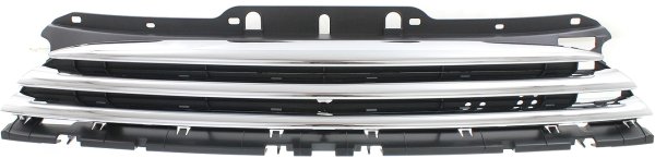 Textured Black Shell and Insert Grille for 2007-2010 Cooper without Driving Lights and Aero Package, with Appearance and Chrome Package, Hatchback, Convertible (2009-2010), Wagon, Replacement