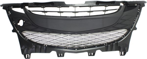 Grille for Mazda 5 2012-2017, Primed (Ready to Paint) Shell and Insert, without Fog Light Hole, Replacement